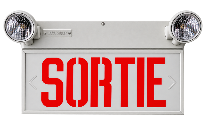 Clairage d'urgence combinée